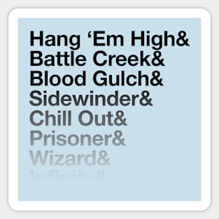 Halo CE Maps - Infinite Ampersand (Black) Sticker